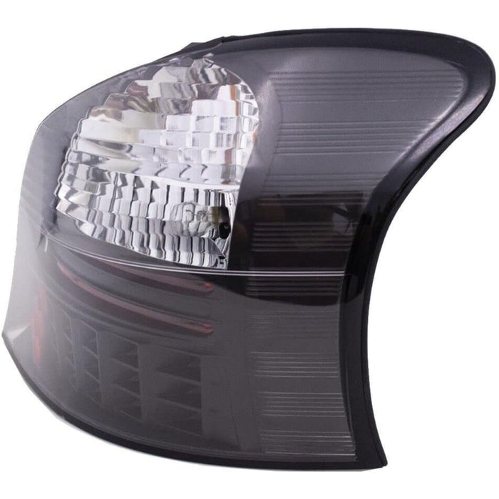 LED Black Rear Tail Lights Pair for Toyota Yaris Hatchback (2006–2008)