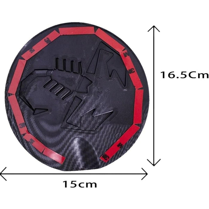 Carbon Look Fuel Gas Cap Cover for Fiat 500 595 Abarth 2007–2021