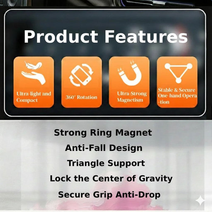 MagSafe Magnetic Phone Holder – Center Dashboard Mount for Smart Fortwo & Forfour 453 (2015–2021)