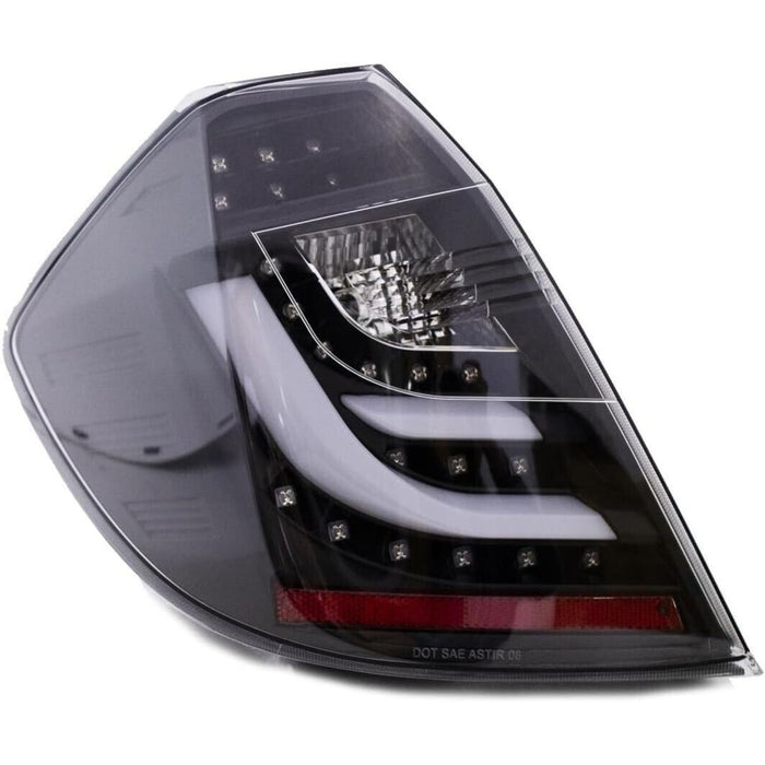 LED Tail Light Lamp Clear Lens Black Housing for Honda Fit Jazz 2009–2013