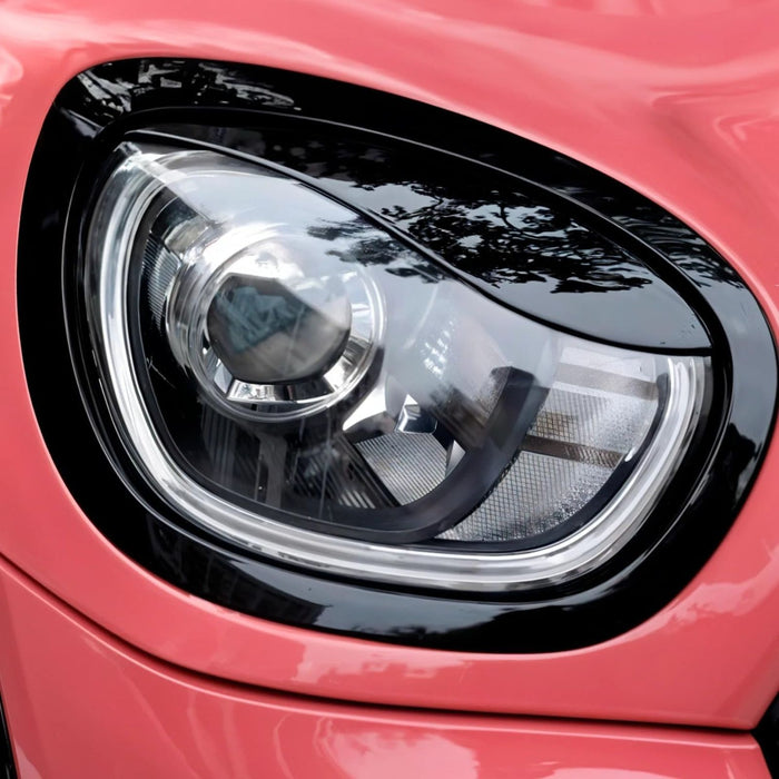 Gloss Black Angry Eye Headlight Eyebrow Covers – For MINI Cooper Countryman F60 (2016–2023)