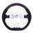 Carbon Fiber Perforated Leather Steering Wheel Red Stitching for Suzuki Swift Sport ZC33S 2017–2023