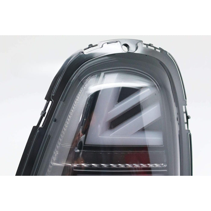 LED Tail Lights Compatible With 2010-2013 Mini Cooper R56 R57 R58 R59 Gen2 - Union Jack Smoke