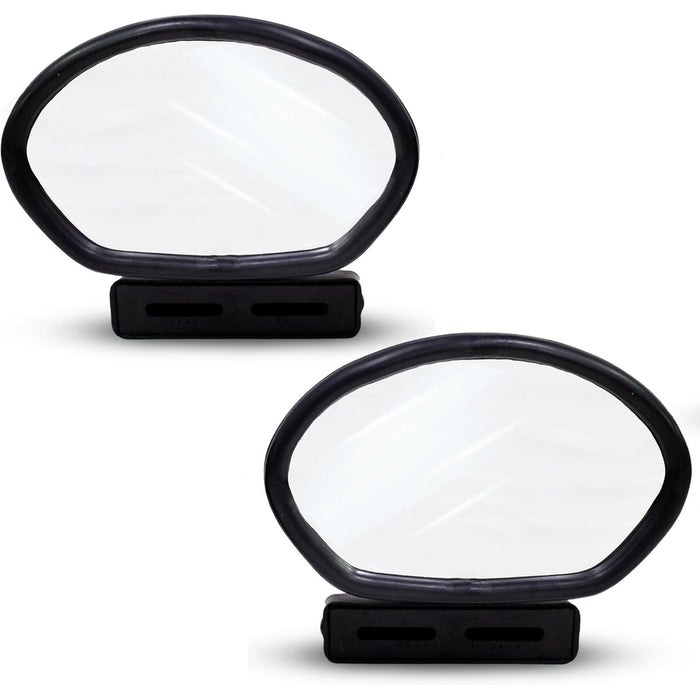 GT Style Fender Mount Door Mirrors (Black) – Universal Fit (RH + LH)