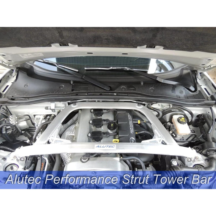 Front Upper Strut Tower Brace Bar – Silver for Mazda MX-5 Miata ND (2015–2024)