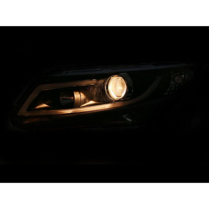 Projector Headlights Assembly with LED Daytime Running Light Bar Compatible with 2012-2015 Honda Civic Sedan