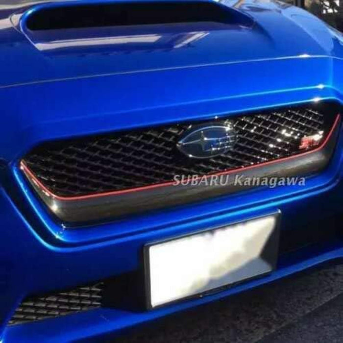 Pinstripe Front Grille Red Stripe Molding 5M Compatible With Subaru WRX STI (2015–2019)