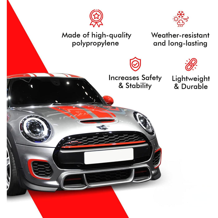 Front Splitters Pair Compatible with 2014-2020 Mini Cooper F56/F57 JCW Pro - Front Bumper Trim Replacement