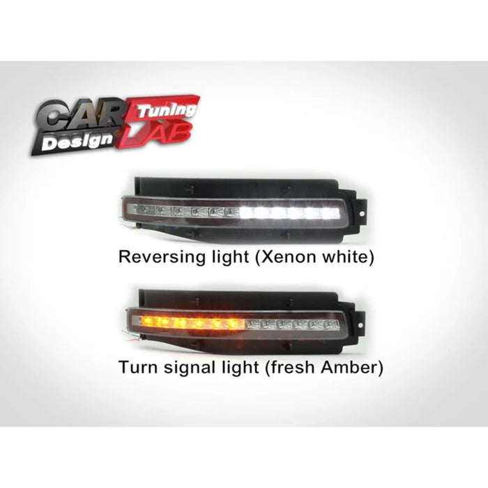 Rear Bumper LED 4-in-1 Lights – Smoked Lens for Nissan 350Z Z33 (Reverse, Brake, Fog, Turn Signals)
