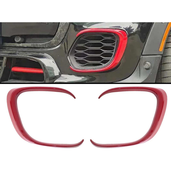 Aero Bumper Canards Kit – Red for Mini Cooper JCW / S (F54, F55, F56, F57)