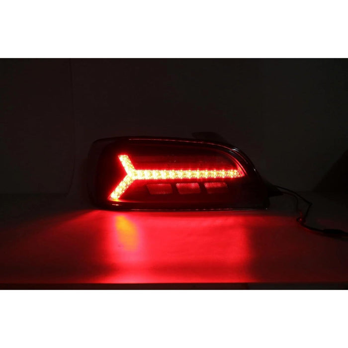 LED Sequential Tail Lights Red/Black Clear Lens – For Honda S2000 AP1/AP2 (2000–2009)