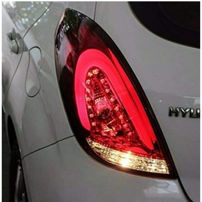 LED Tail Lights (Clear Lens / Black Housing) – For Hyundai i20 (2008–2014)