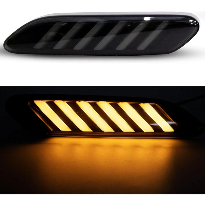 Sequential LED Side Marker Lights (Cube Style / Smoked Lens) – For MINI Cooper Countryman R60 / Paceman R61 (2010–2016)