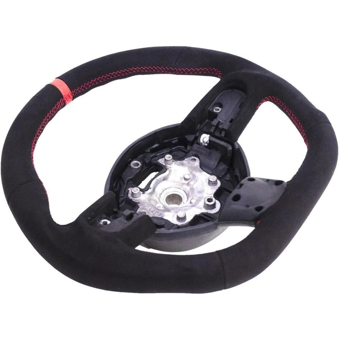 Full Suede Steering Wheel Red Stitching for Mini Cooper R55 R56 R58 R59 S 2007–2013