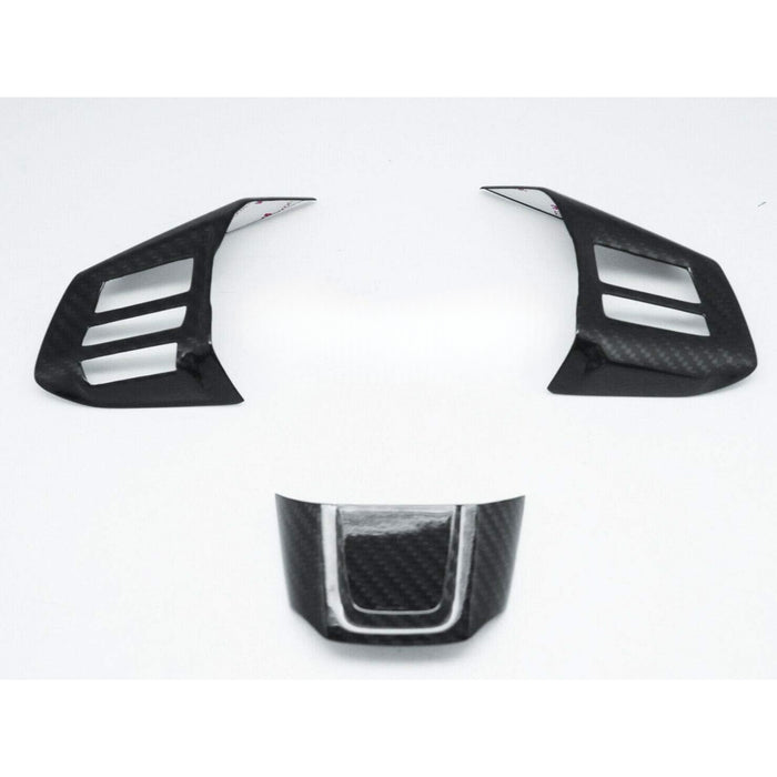 Carbon Steering Wheel Overlay Covers Compatible With 2015-2019 Subaru WRX STI VA