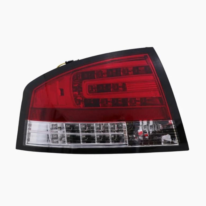 LED Tail Lights Red/Clear – For Audi A4 B7 Sedan (2005–2008, 4-Door Pair)