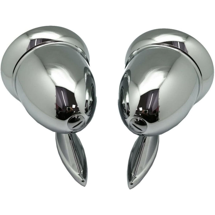 Universal Vintage Classic Chrome Outside Mirrors Pair - Retro Round Style for 60's 70's 80's Cars