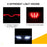 Smoked F1 LED Rear 4th Brake Light Fog Lamp Reverse Light Compatible with Ford Mustang 2015-2017