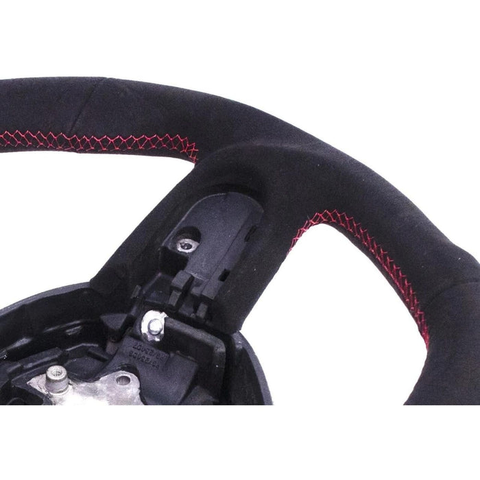 Full Suede Steering Wheel Red Stitching for Mini Cooper R55 R56 R58 R59 S 2007–2013