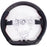 Carbon Fiber Perforated Leather Steering Wheel Red Stitching for Suzuki Jimny 2018–2024