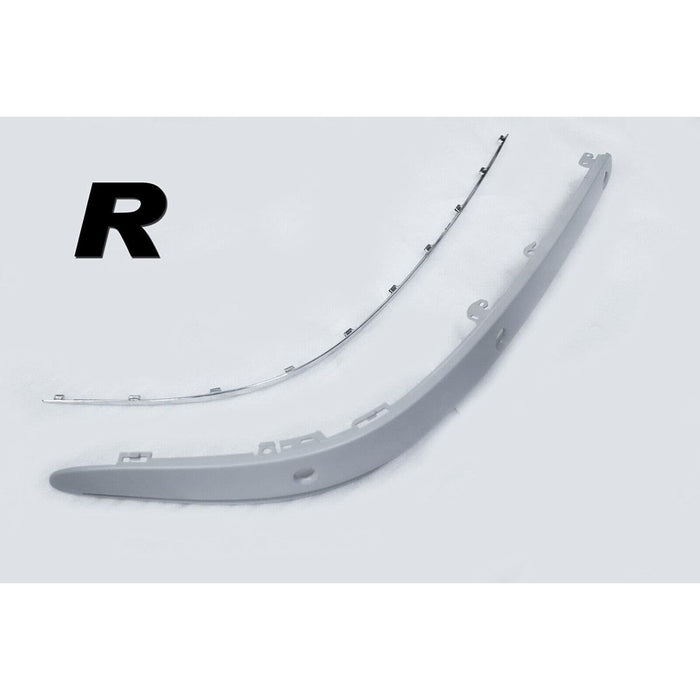 Front Bumper Molding with Chrome Trim Compatible with Mercedes-Benz E-Class W211 (2003–2006)