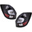 LED Tail Lights Black Base White Bar for Skoda Fabia II Mk2 2007–2014