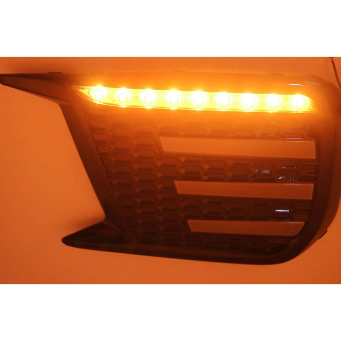 Triple DRL LED Bezel Kit – For Subaru WRX/STI (2018–2021) with Sequential Turn Signal (Smoked Lens)