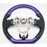Purple Carbon D-Shape Leather Steering Wheel for 2015–2021 Subaru WRX STI VA