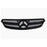 Matte Black Front Grille – 3-Fin Sport Style for Mercedes-Benz W209 CLK (2003–2006)