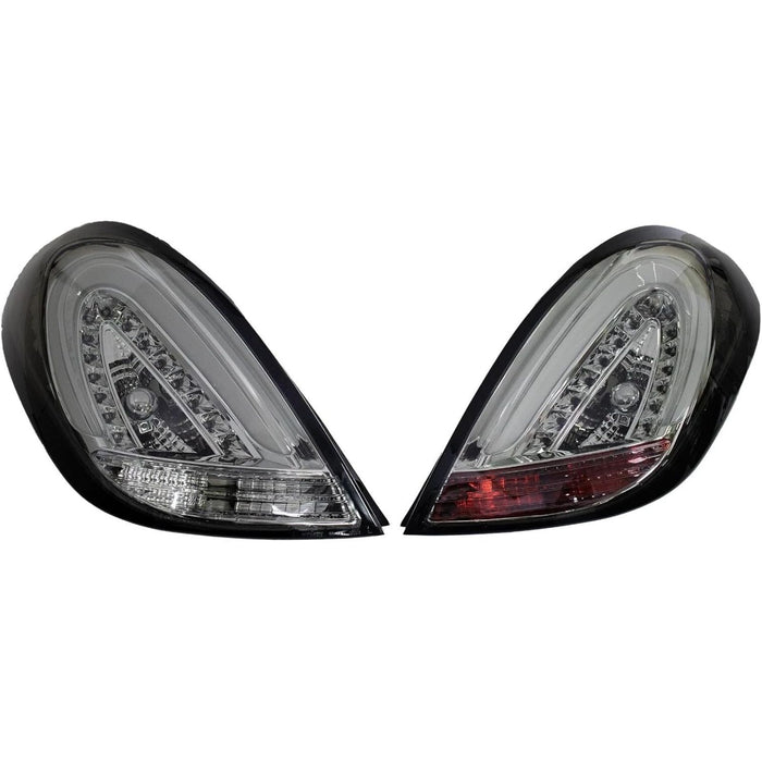 LED Tail Lights (Clear Lens / Black Housing) – For Hyundai i20 (2008–2014)