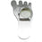 Barefoot Style Dimmer Switch Pedal Pad Cover Chrome Aluminum Hot Rod Rat Rod Custom Design