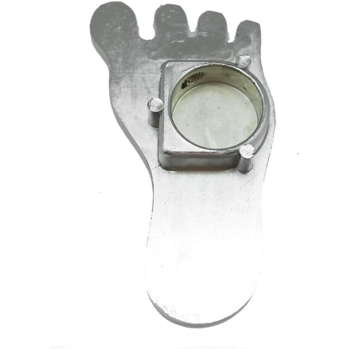 Barefoot Style Dimmer Switch Pedal Pad Cover Chrome Aluminum Hot Rod Rat Rod Custom Design