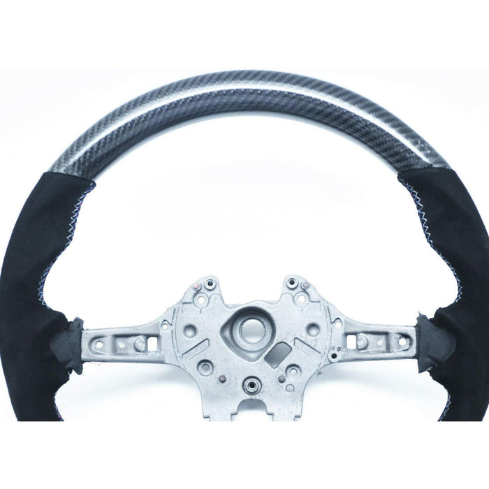 Carbon Fiber Suede Alcantara Steering Wheel Compatible With BMW M Series (F87 / F80 / F82 / F85 / F86)