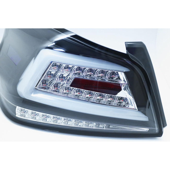 C Shape JDM LED Tail Lights with Sequential Indicator for Subaru WRX STI VA 2015–2021