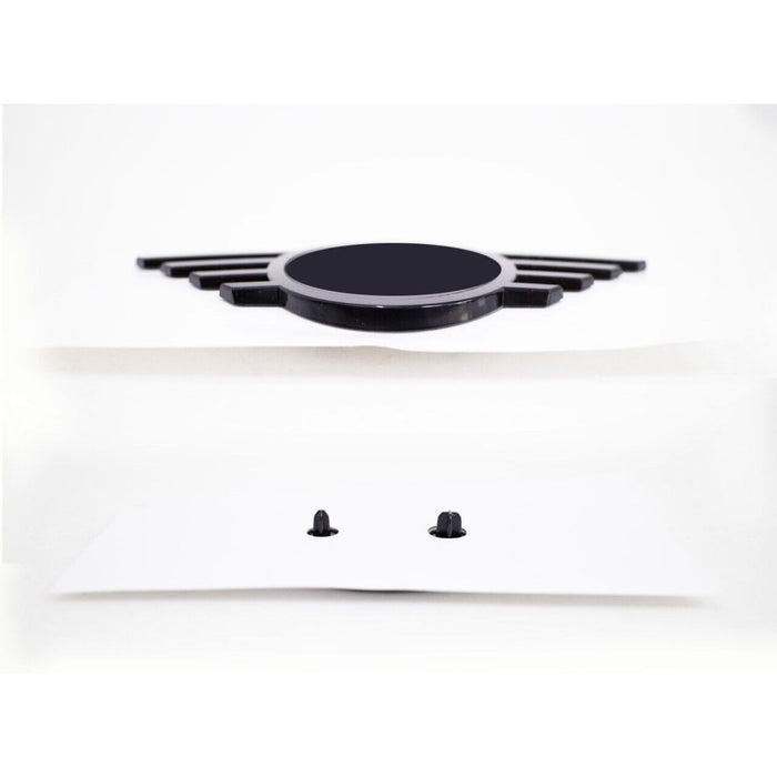 Front &amp; Rear Emblem Badge Set for Mini Cooper F60 2018–2024 (Black Gloss)