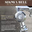 Showa Retro Vintage Classic Bicycle Bell – Silver (LM-025)
