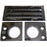 Front Grille & Headlight Lamp Surrounds Compatible With 1983-2016 Land Rover Defender – Gloss Black