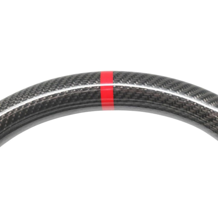Steering Wheel – Carbon Alcantara Red Stripe For Subaru WRX/STI GR (2008–2014)