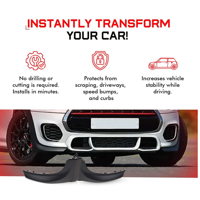 Front Splitters Pair Compatible with 2014-2020 Mini Cooper F56/F57 JCW Pro - Front Bumper Trim Replacement