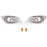 LED Side Marker Clear Lens Lights Pair Compatible with 2002-2003 Subaru Impreza WRX STI Bugeye
