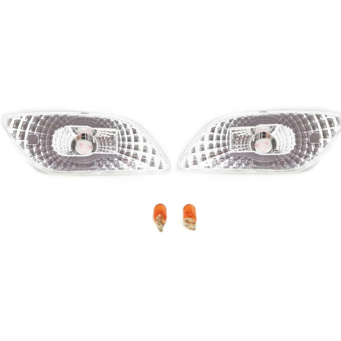 LED Side Marker Clear Lens Lights Pair Compatible with 2002-2003 Subaru Impreza WRX STI Bugeye