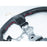 Carbon Fiber Steering Wheel Leather Red Stripe/Red Stitching Compatible With 2015-2021 WRX STI VA