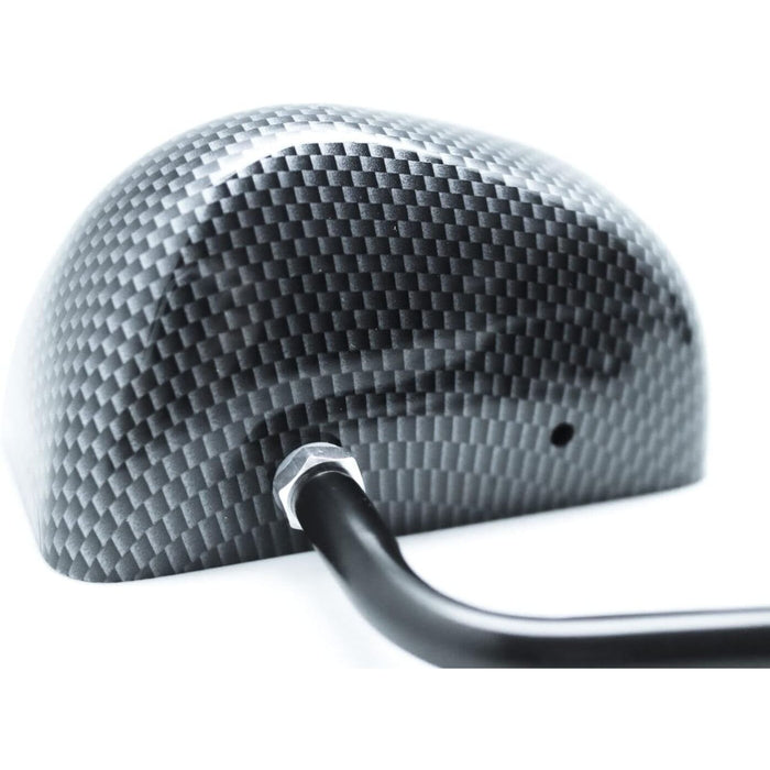 Carbon Look F1 Style Race Mirrors (Universal Fit, Pair RH+LH)