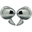 Universal Vintage Classic Chrome Outside Mirrors Pair - Retro Round Style for 60's 70's 80's Cars