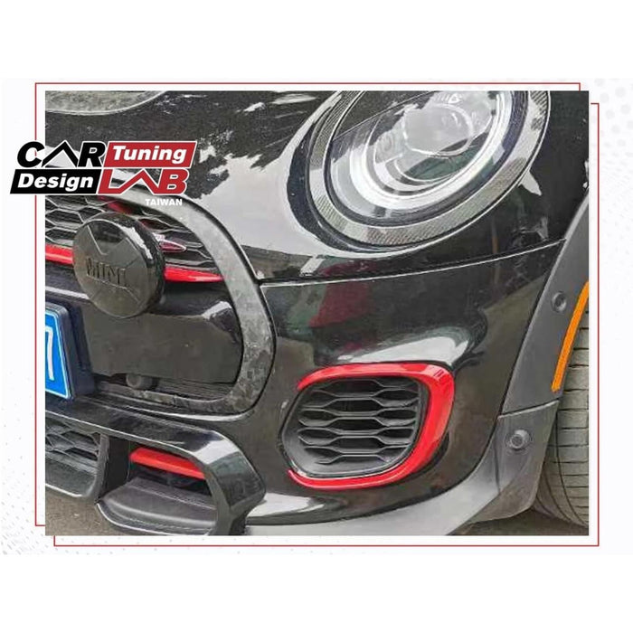 Aero Bumper Canards Kit – Red for Mini Cooper JCW / S (F54, F55, F56, F57)