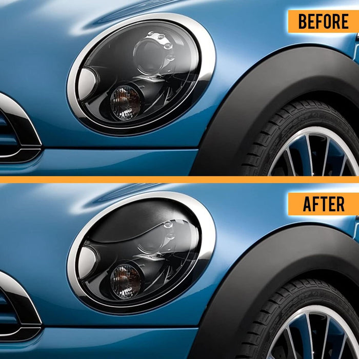 Aggressive Headlight Eyebrows Eyelid Covers Gloss Black ABS Compatible with 2014-2021 Mini Cooper F55 F56 F57 Gen.3