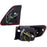 LED Tail Lights L-Shape Black Housing / Red Signal for Toyota Corolla Altis (2011–2013)
