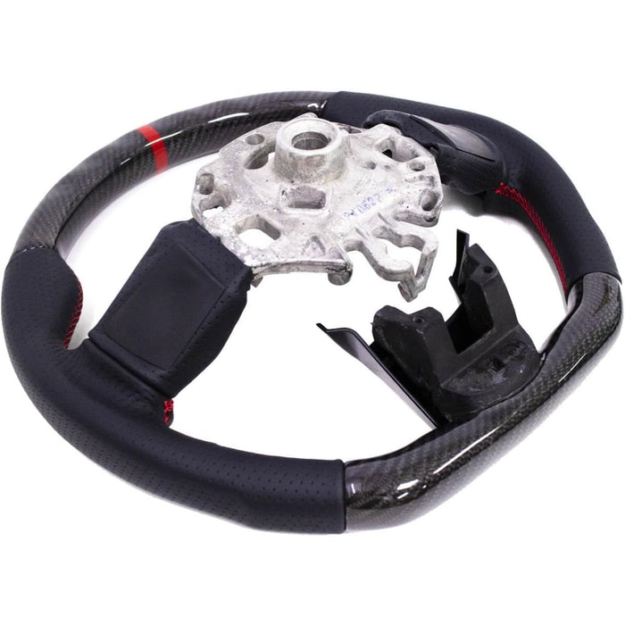 Aluminum Nappa Leather Steering Wheel Red Stitching for Mini Cooper F54 F55 F56 F57 F60 LCI2