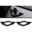 Black Satin Metal Door Pin Surround Badge – 2pcs for MINI Cooper (Gen1 / Gen2 / Gen3)