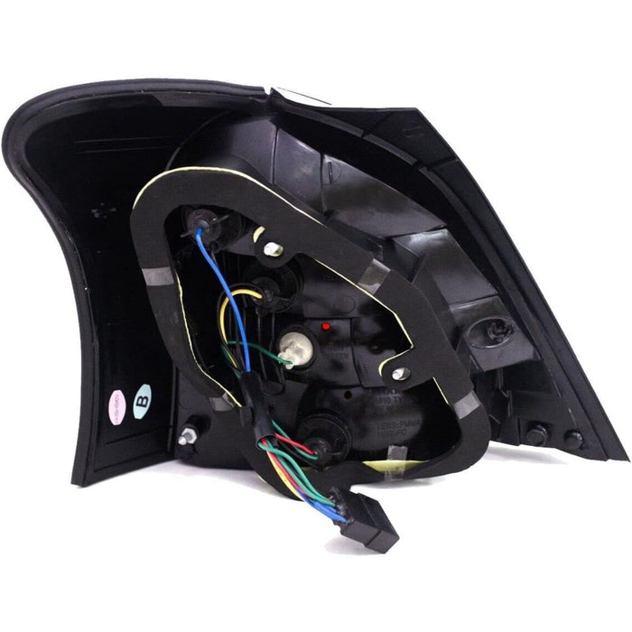 LED Black Rear Tail Lights Pair for Toyota Yaris Hatchback (2006–2008)